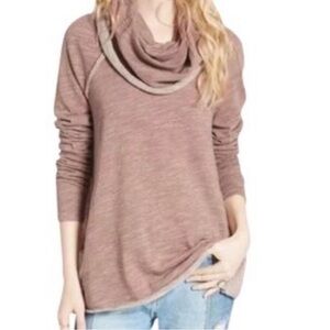 NWT FP Beach FREE PEOPLE XS/S Cocoon Cowl Neck Tunic Pullover Top Pink One Body